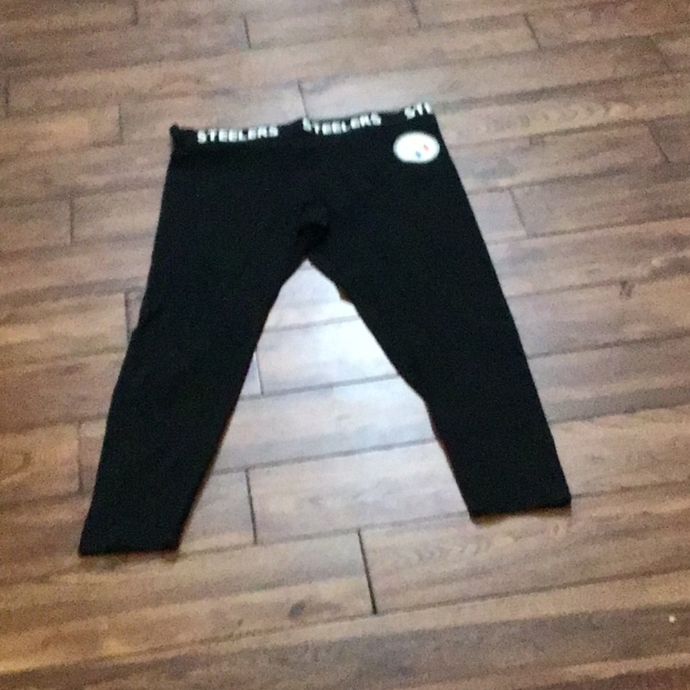 Steelers  leggings by Alyssa Milano ,  black touch active